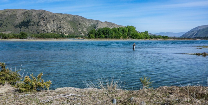 Der Waitaki, ein mit etwa 300m³ pro Sekunde Wasserführung schon großer Strom.