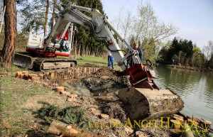 Bauarbeiten Flachwasserzone Lannach