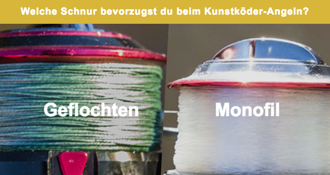 Geflochten oder Monofil?Welche Schnur benutzt du zum Kunstköder-Angeln?